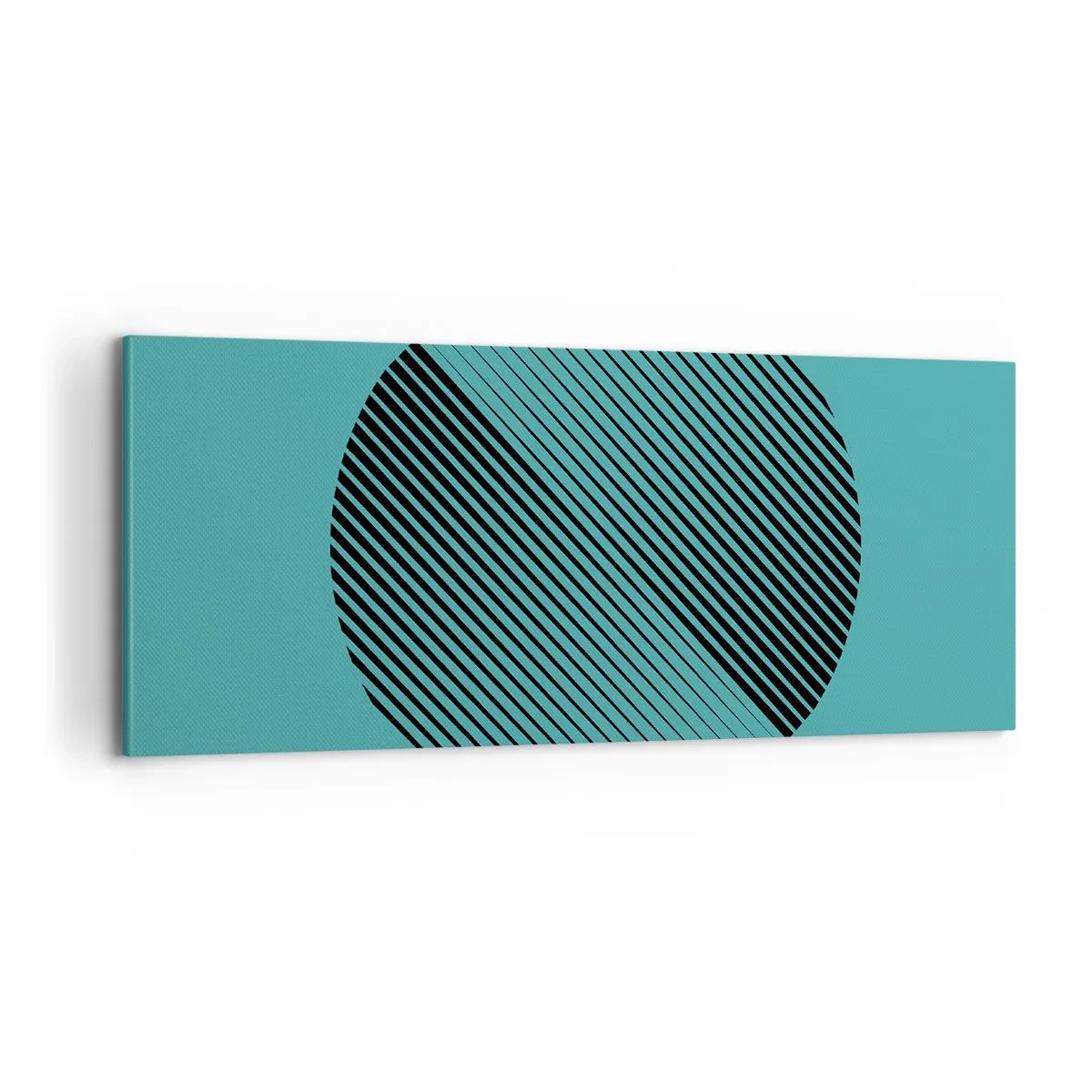 Impression sur toile - Image sur toile - Cercle – une variation géométrique - 100x40 cm