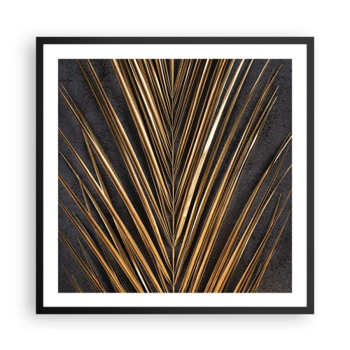 Affiche dans un cadre noir - Poster - L'or des tropiques - 60x60 cm