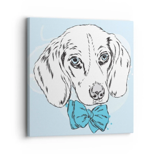 Impression sur toile - Image sur toile - L'élégance du chien - 30x30 cm