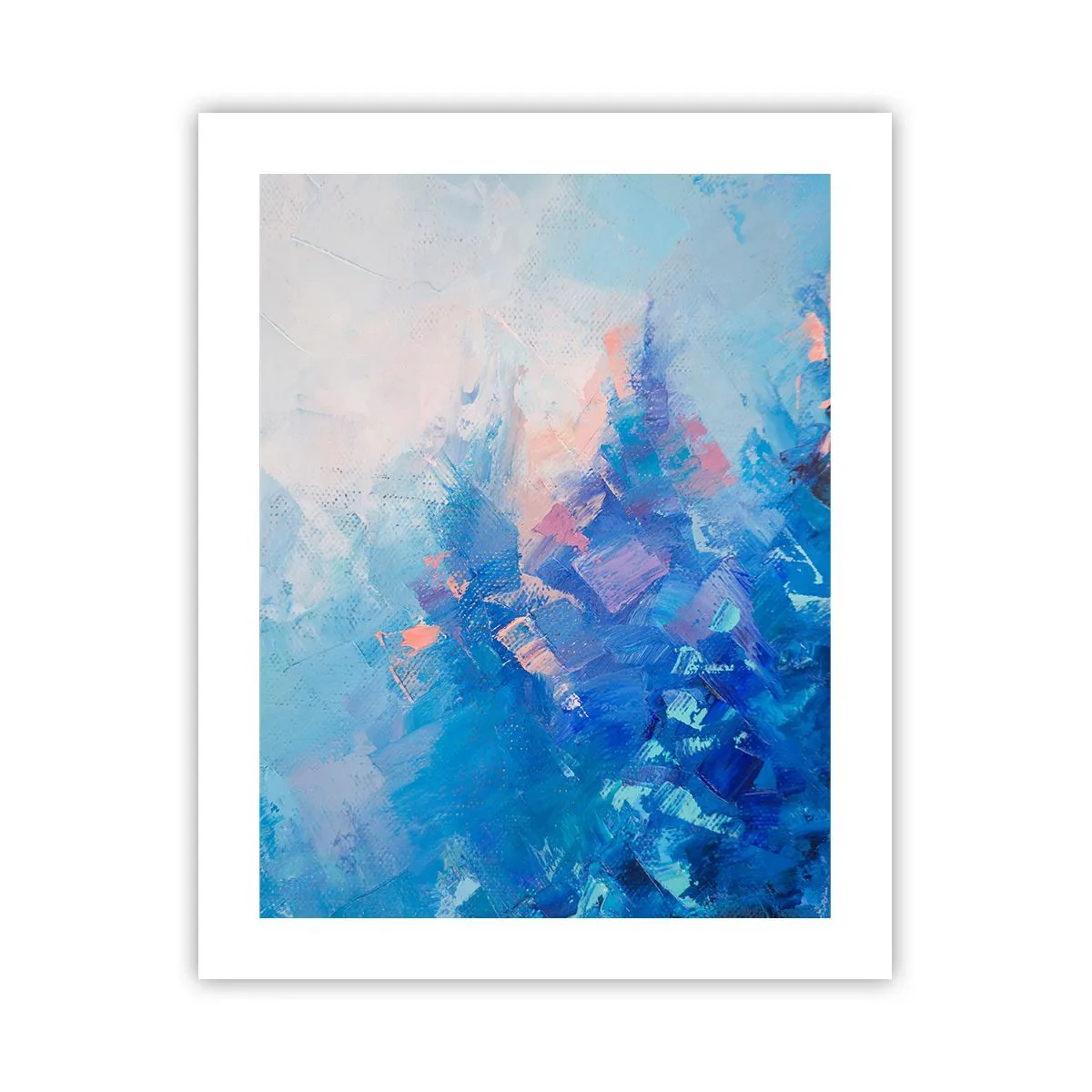 Affiche - Poster - Abstraction hivernale - 40x50 cm