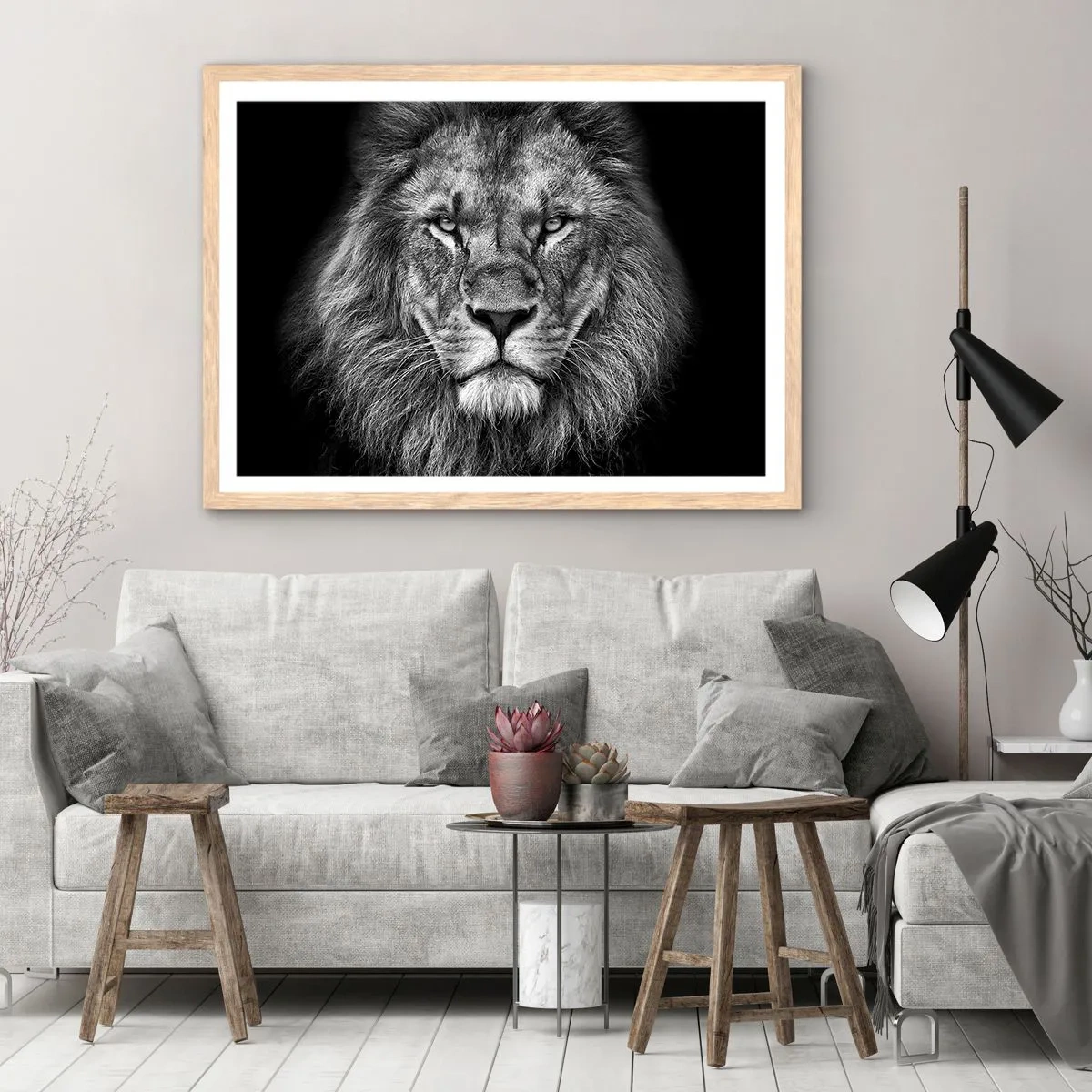 Affiche dans un chêne clair - Poster - En vêtement de sacre - 70x50 cm