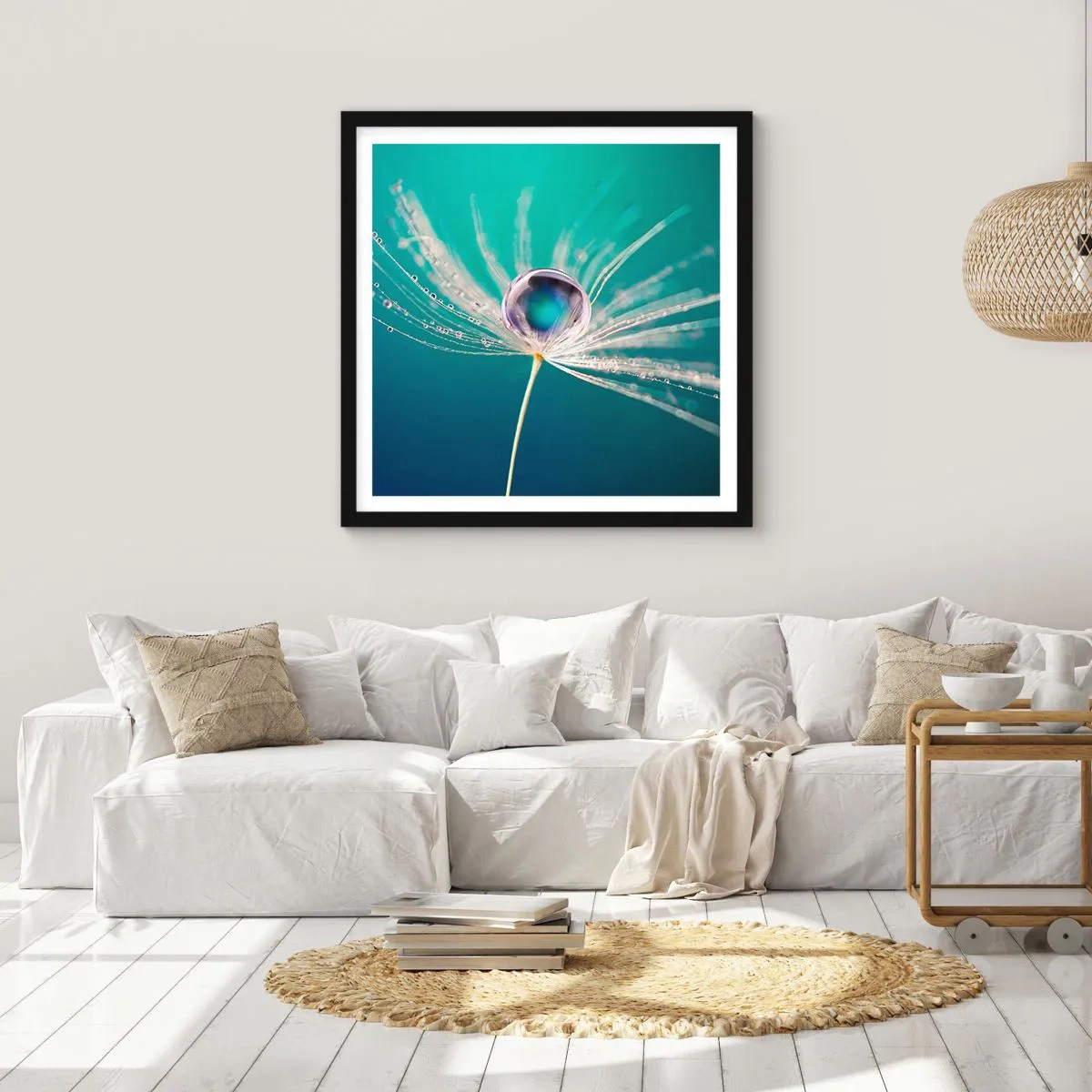 Affiche dans un cadre noir - Poster - Moment mystique - 30x30 cm