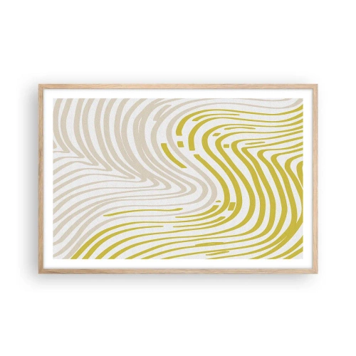 Affiche dans un chêne clair - Poster - Une composition au léger virage - 91x61 cm