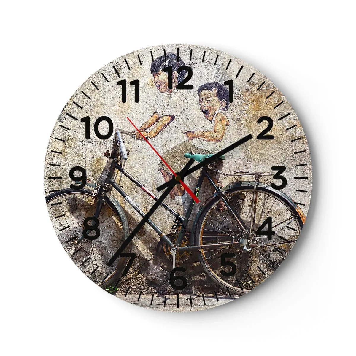 Horloge murale - Pendule murale - Vrai ou faux? - 30x30 cm