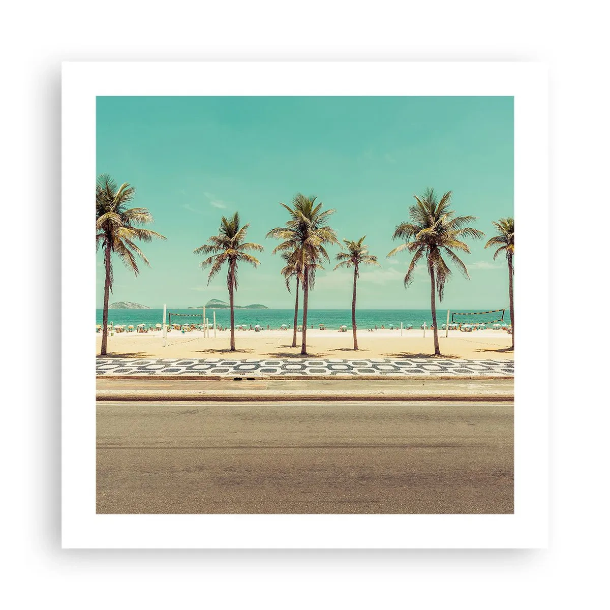 Affiche - Poster - Gardien de plage - 50x50 cm