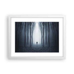 Affiche dans un cadre blanc - Poster - Tout est simple et clair - 40x30 cm