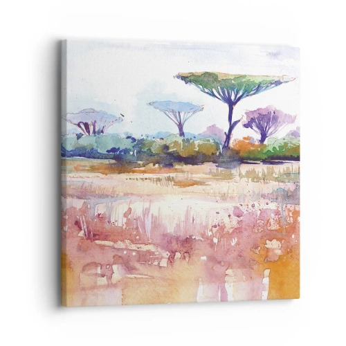 Impression sur toile - Image sur toile - Couleurs de savane - 30x30 cm