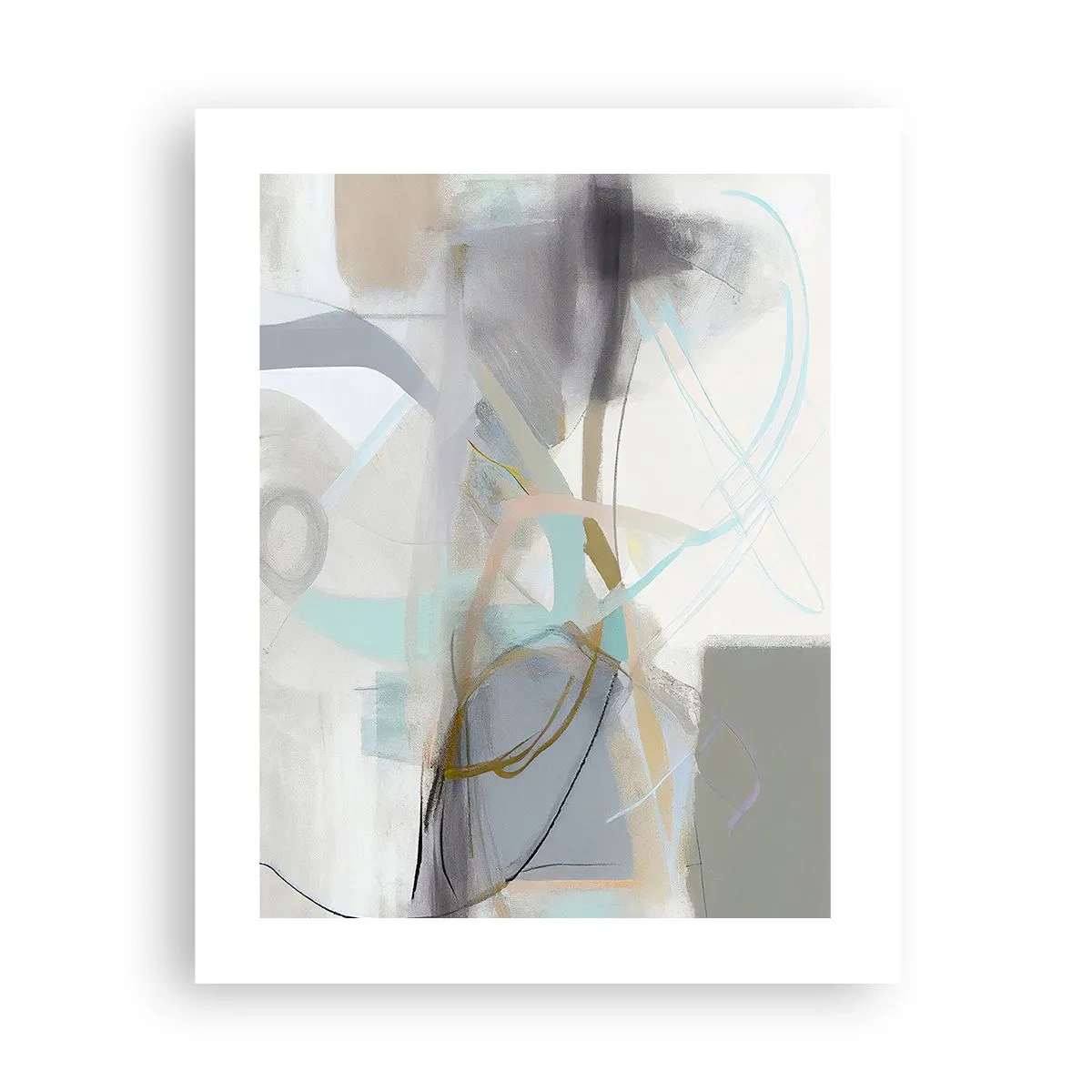 Affiche - Poster - Abstraction brumeuse - 40x50 cm