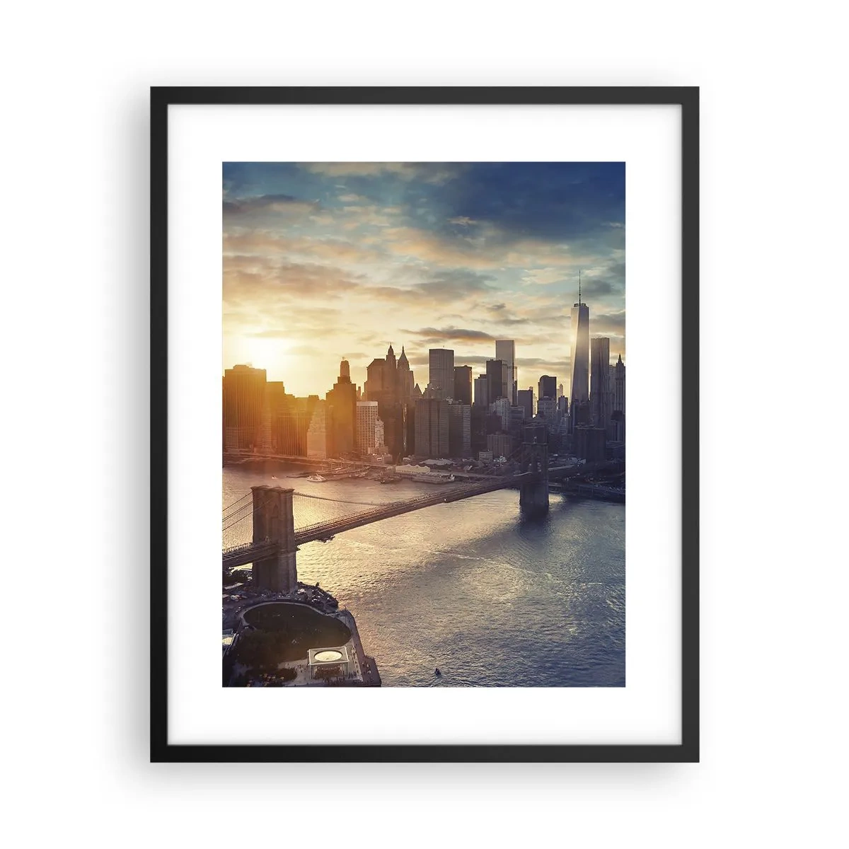 Affiche dans un cadre noir - Poster - Monument de la culture occidentale - 40x50 cm