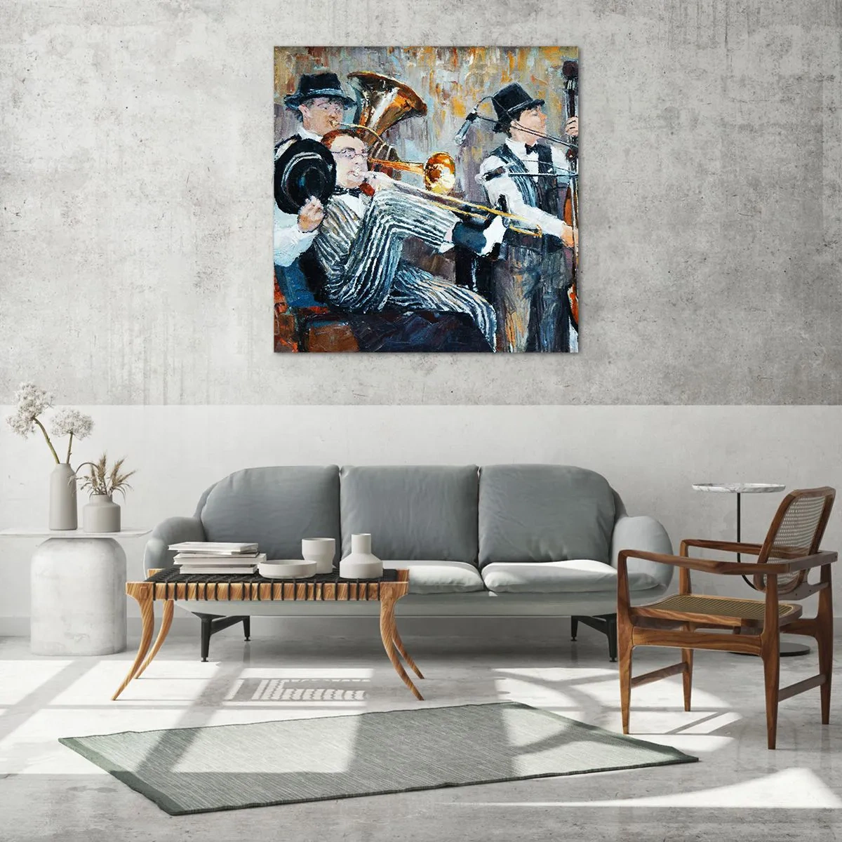 Impression sur verre - Image sur verre - C'est tout le Jazz - 30x30 cm