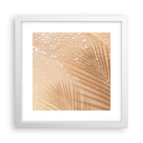 Affiche dans un cadre blanc - Poster - Ombre d'un été chaud - 30x30 cm