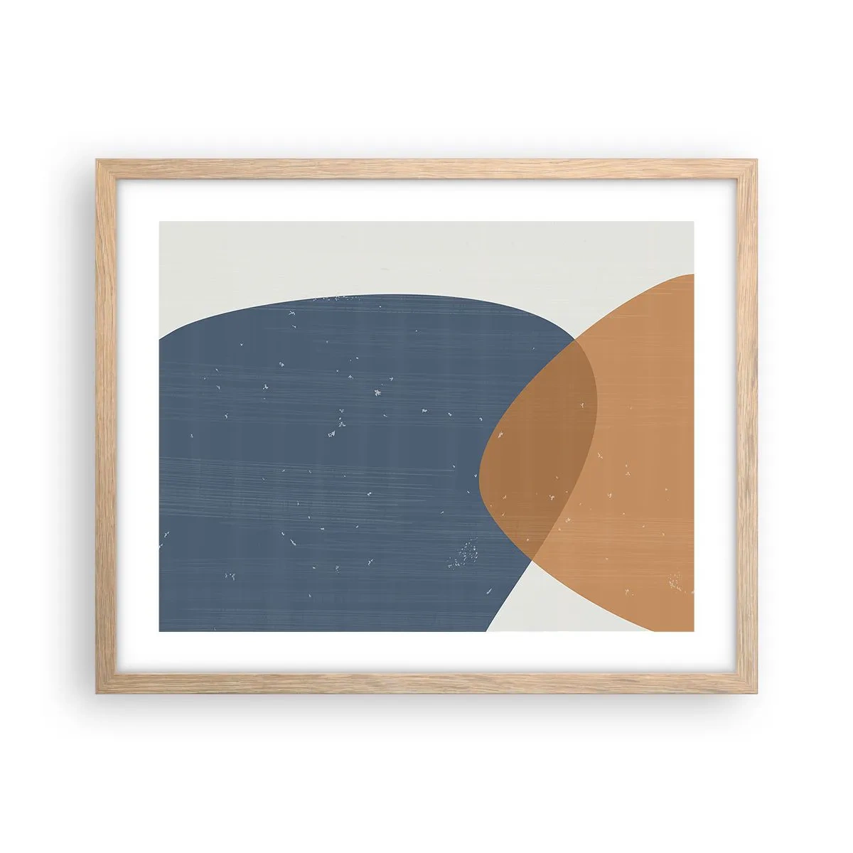 Affiche dans un chêne clair - Poster - Ovales et influences - 50x40 cm