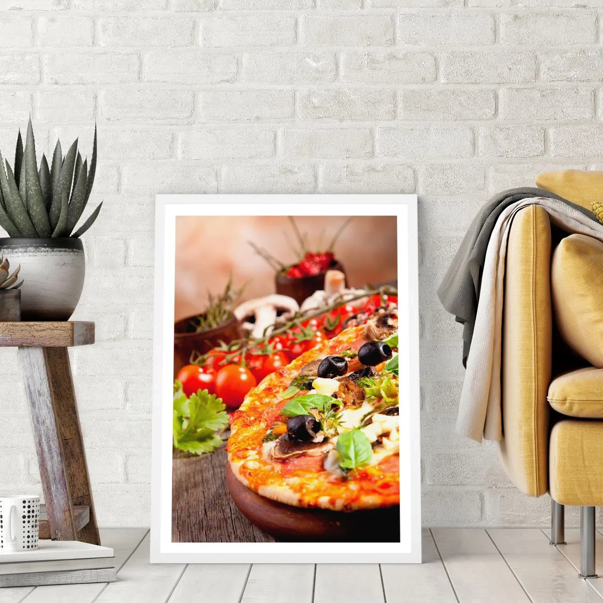 Affiche dans un cadre blanc - Poster - Des ingrédients telluriques - 40x50 cm