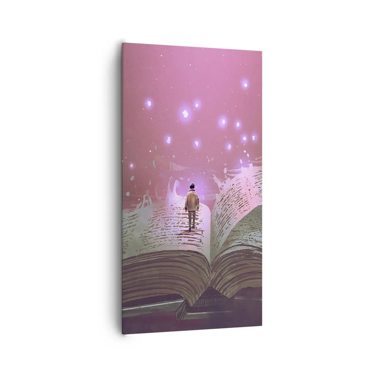 Impression sur toile - Image sur toile - Invitation à un autre monde - lisez ! - 65x120 cm