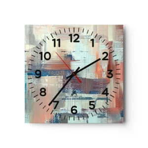 Horloge murale - Pendule murale - Atteindre la lumière - 40x40 cm