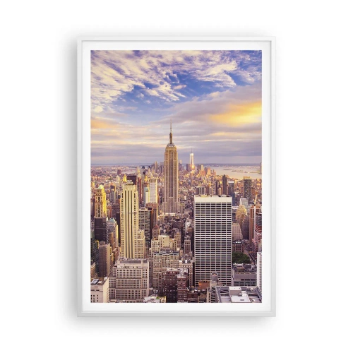 Affiche dans un cadre blanc - Poster - Atteindre les nuages eux-mêmes - 70x100 cm