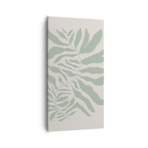 Impression sur toile - Image sur toile - Brindille d'émeraude - 55x100 cm