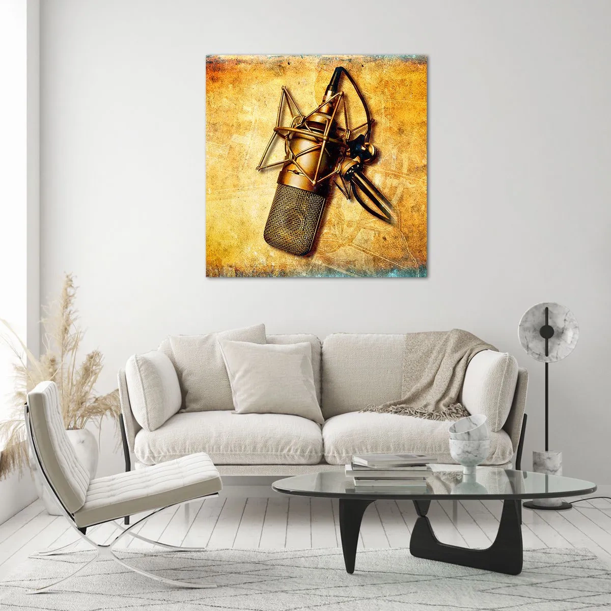 Impression sur verre - Image sur verre - Les années d'or de la radio - 60x60 cm