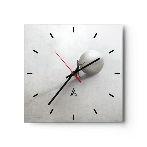 Horloge murale - Pendule murale - Jeu de la vie - 40x40 cm
