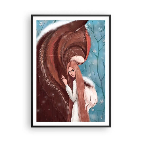 Affiche dans un cadre noir - Poster - Bienvenue dans le conte de fées - 70x100 cm