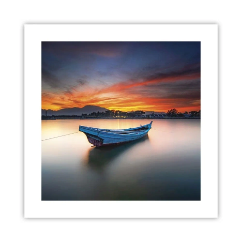 Affiche - Poster - Une bonne nuit arrive - 40x40 cm
