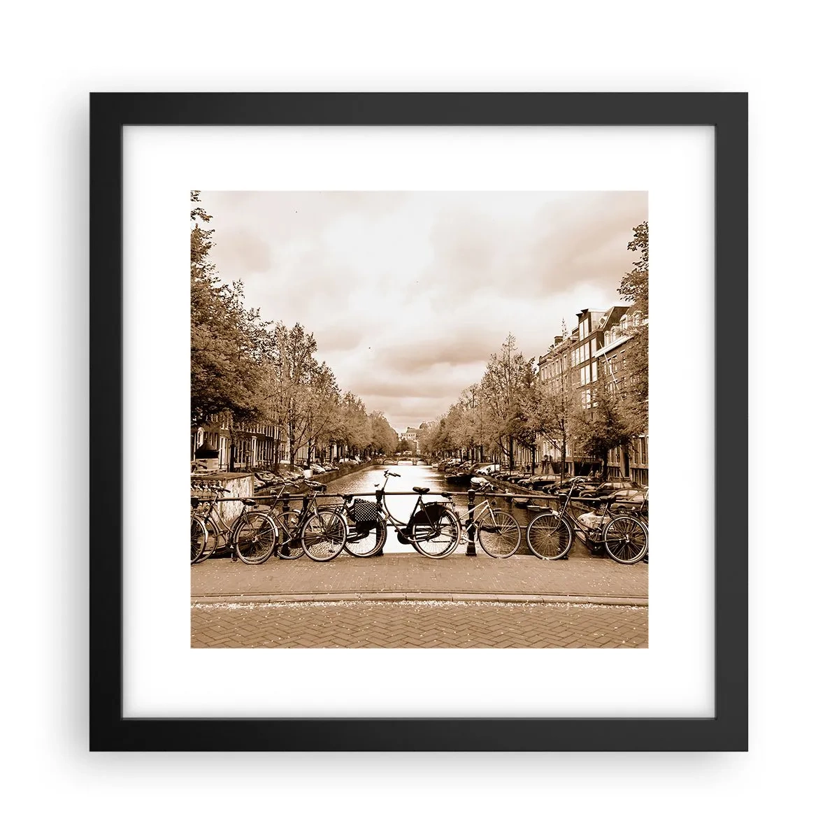 Affiche dans un cadre noir - Poster - Ambiance hollandaise - 30x30 cm