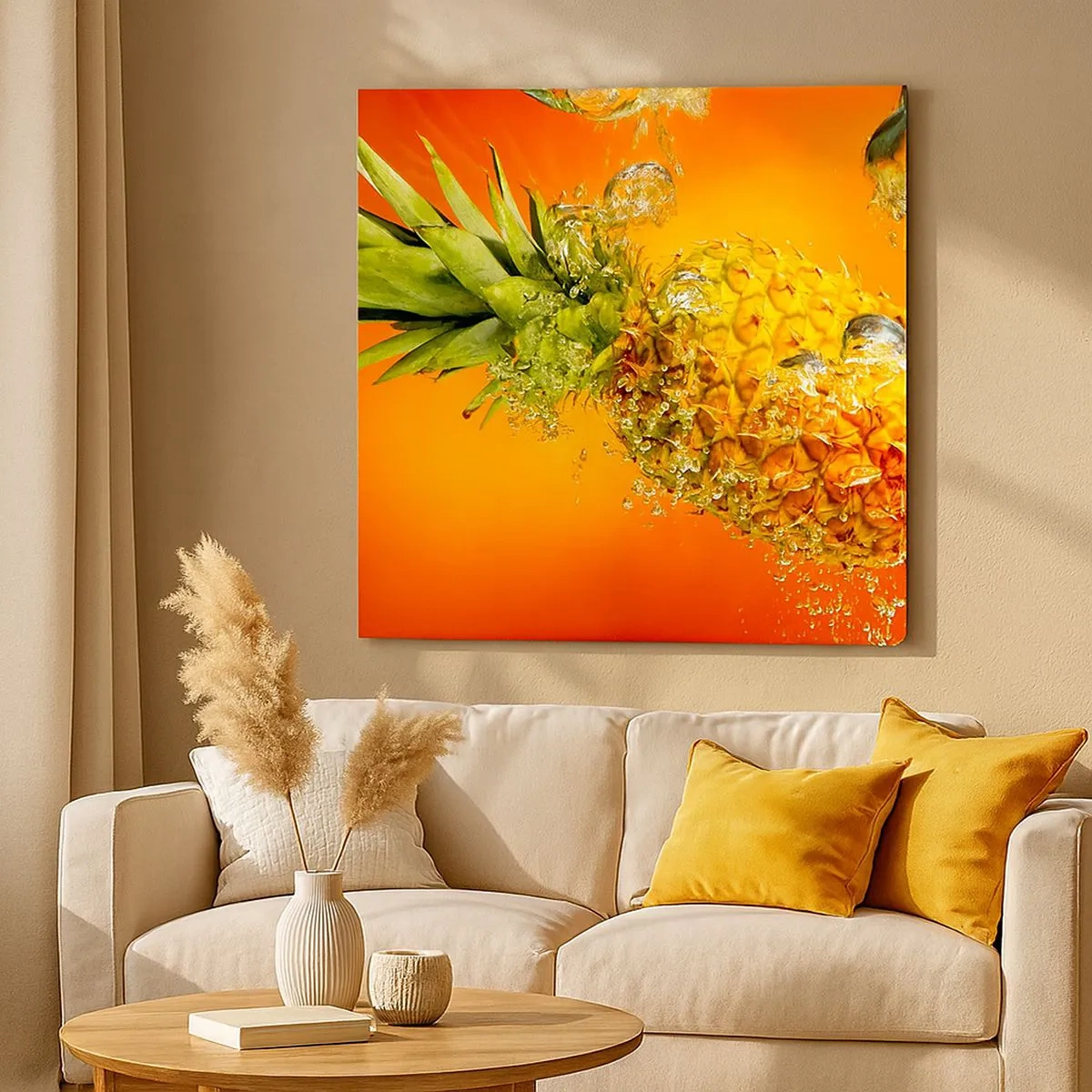 Impression sur toile - Image sur toile - Fraîcheur juteuse tropicale - 30x30 cm