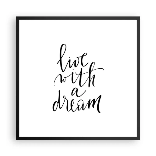 Affiche dans un cadre noir - Poster - Bien sur - 60x60 cm