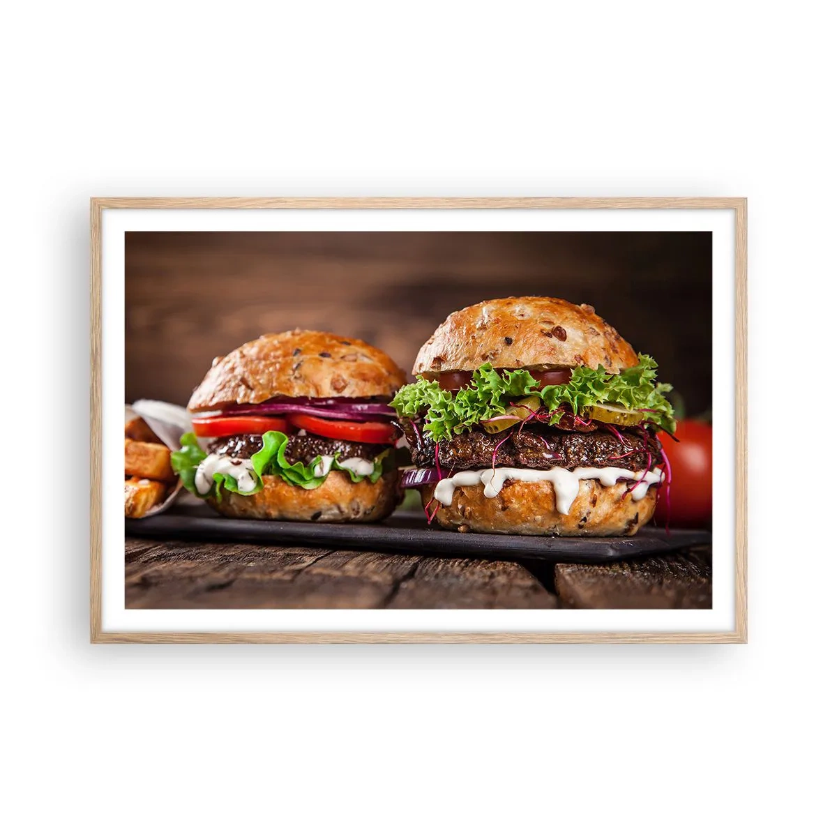 Affiche dans un chêne clair - Poster - American dream - 91x61 cm