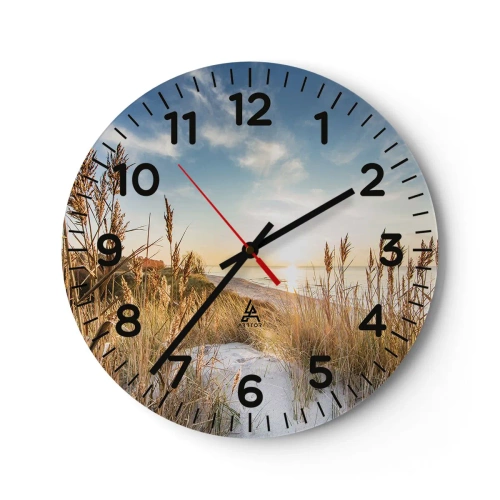 Horloge murale - Pendule murale - Plage du nord - 30x30 cm