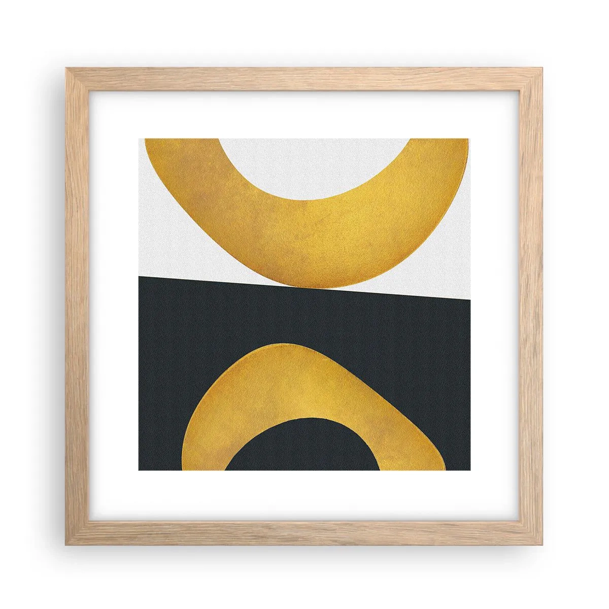 Affiche dans un chêne clair - Poster - Avant tout : l’or - 30x30 cm