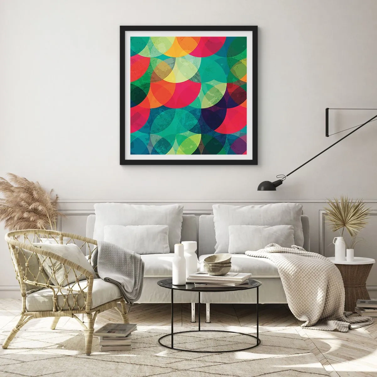 Affiche dans un cadre noir - Poster - Ascension - 30x30 cm