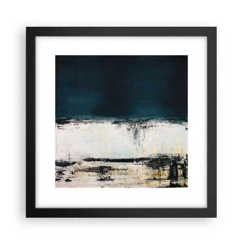 Affiche dans un cadre noir - Poster - Composition horizontale - 30x30 cm
