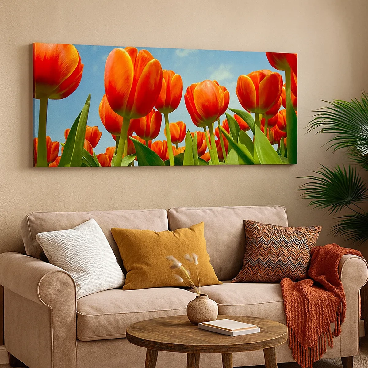 Impression sur toile - Image sur toile - A part le ciel bleu, ils n'ont besoin de rien dans leur vie - 30x30 cm