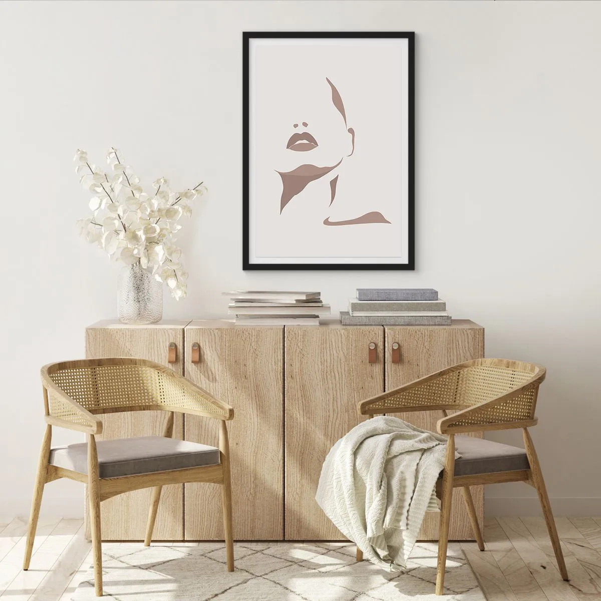 Affiche dans un cadre noir - Poster - Fait de lumière et d'ombre - 30x40 cm