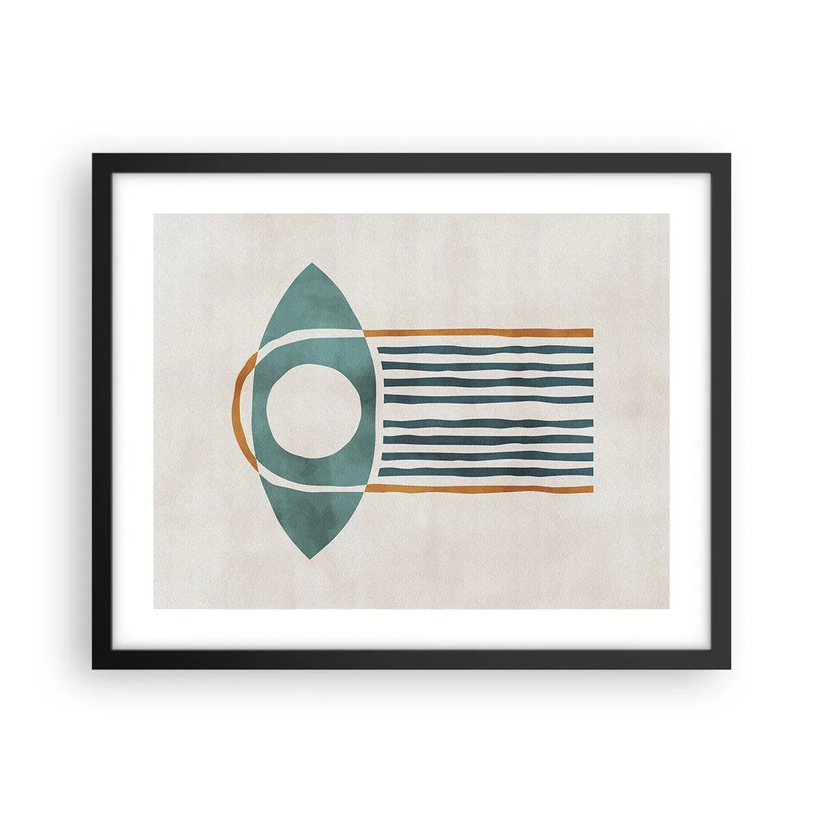 Affiche dans un cadre noir - Poster - Signes et rituels - 50x40 cm