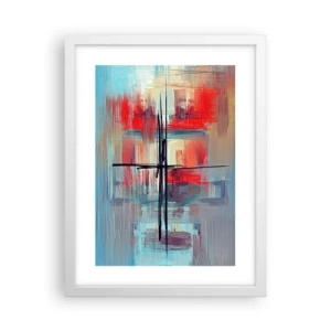 Affiche dans un cadre blanc - Poster - Un paysage dans une dimension inconnue - 30x40 cm