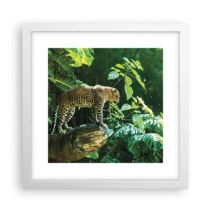 Affiche dans un cadre blanc - Poster - À la chasse? - 30x30 cm