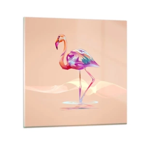 Impression sur verre - Image sur verre - L'oiseau des bonnes émotions - 30x30 cm