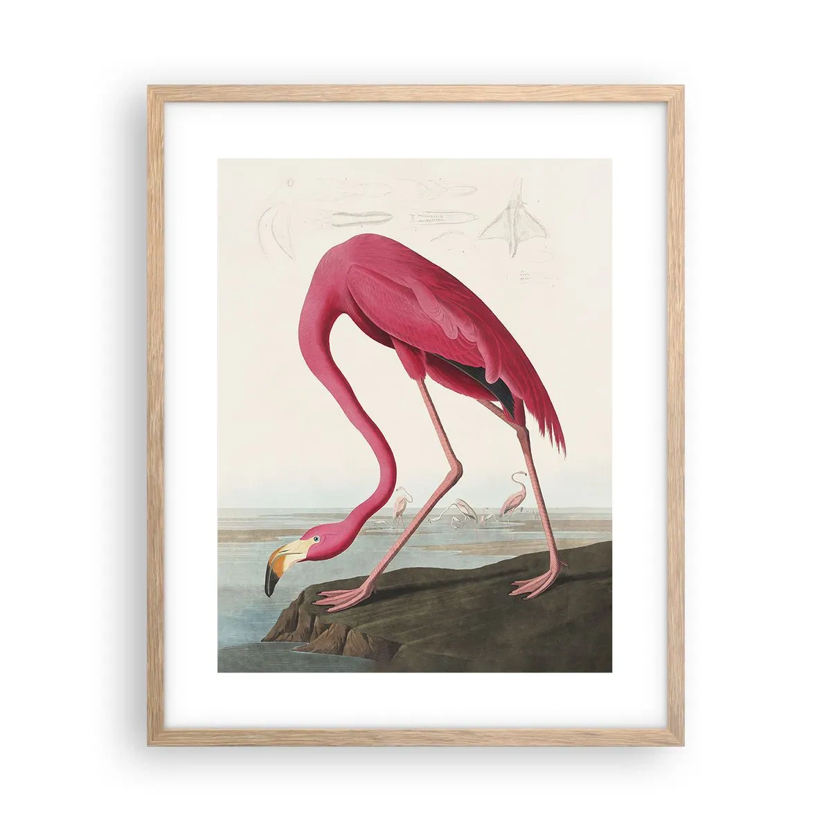 Affiche dans un chêne clair - Poster - Création étonnante - 40x50 cm