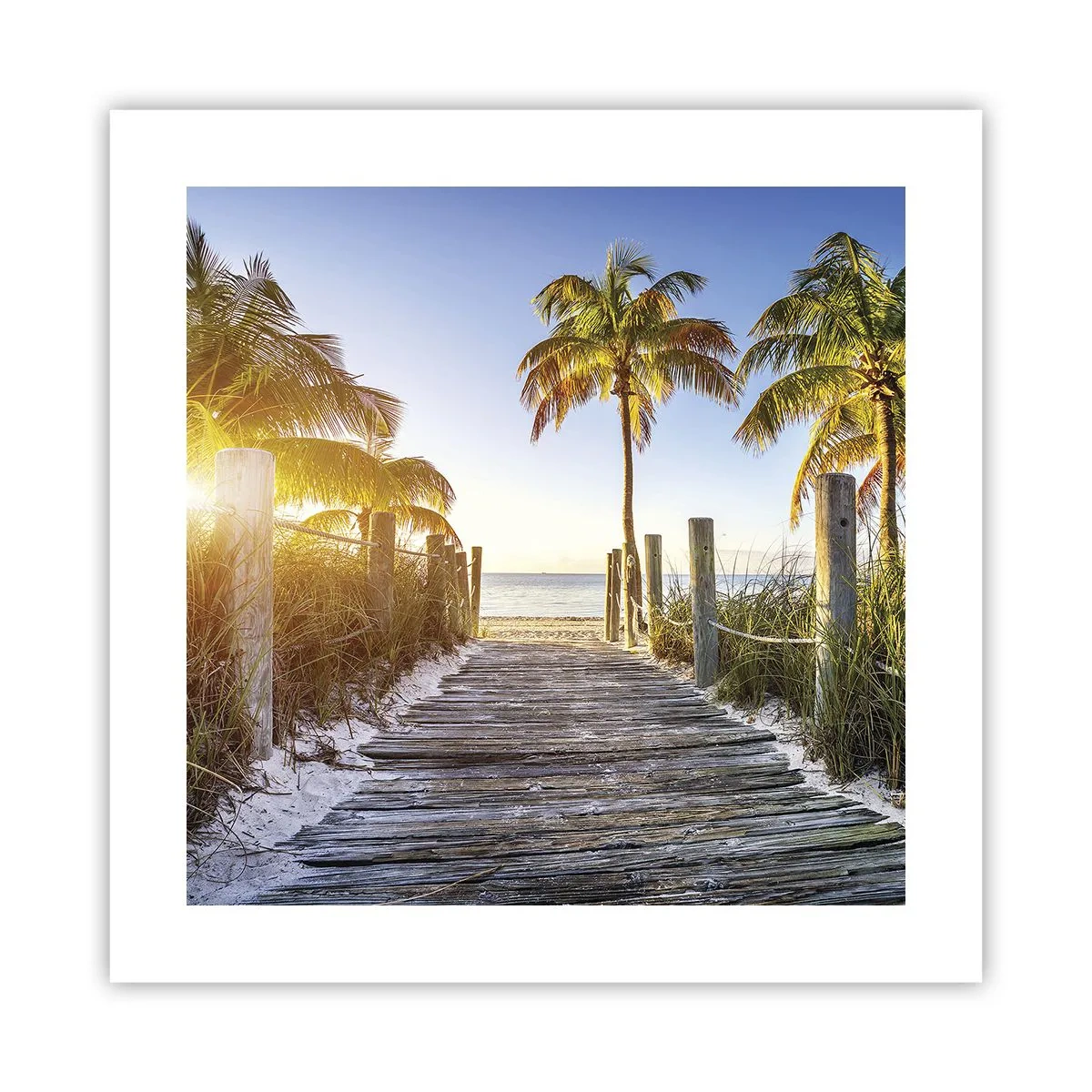 Affiche - Poster - Directement au paradis - 40x40 cm