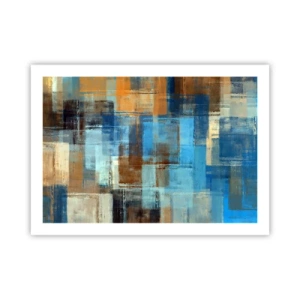 Affiche - Poster - A travers le voile bleu - 70x50 cm