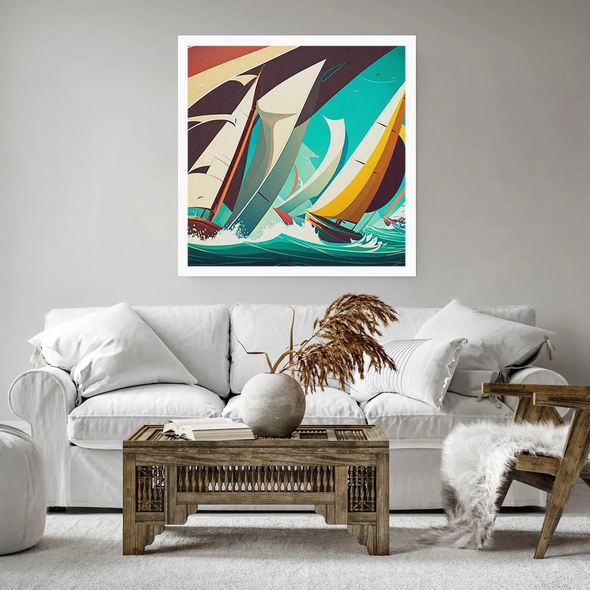 Affiche - Poster - Bonne chance avec les éléments - 40x40 cm