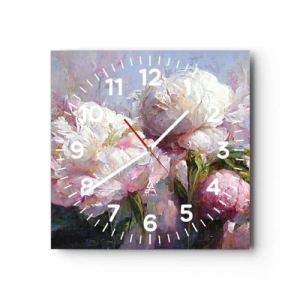 Horloge murale - Pendule murale - Un bouquet plein de vie - 40x40 cm