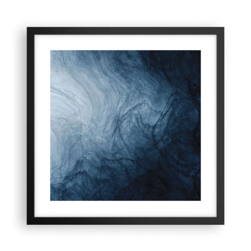 Affiche dans un cadre noir - Poster - Atteindre en profondeur - 40x40 cm