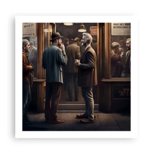 Affiche - Poster - Bon moment de la journée - 60x60 cm