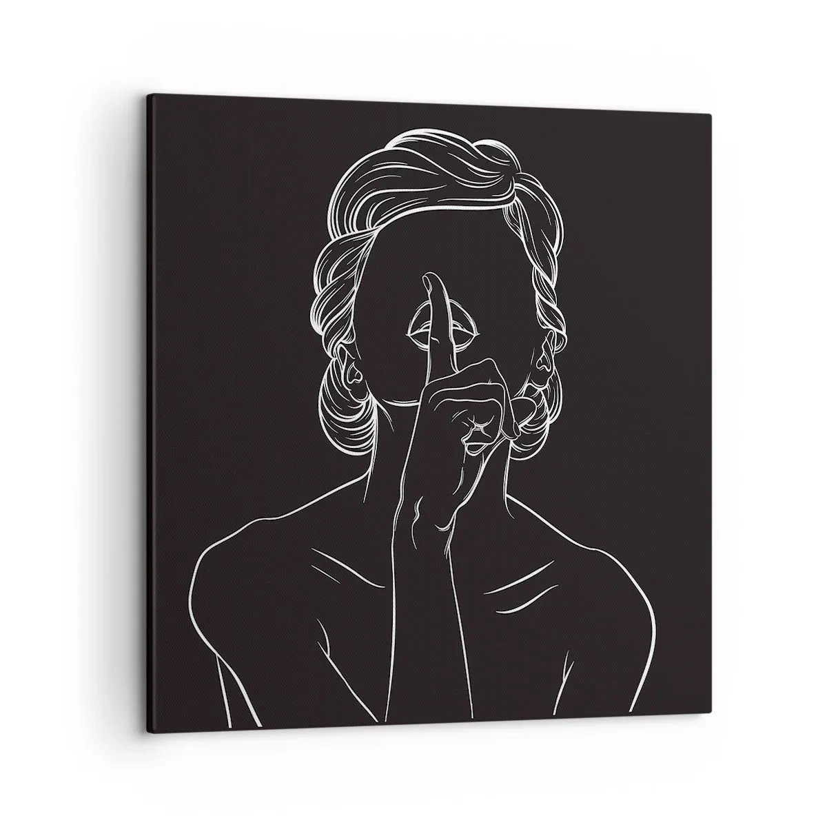 Impression sur toile - Image sur toile - La beauté s'épanouit en silence - 50x50 cm