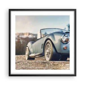 Affiche dans un cadre noir - Poster - Ce qui compte c'est le style - 50x50 cm