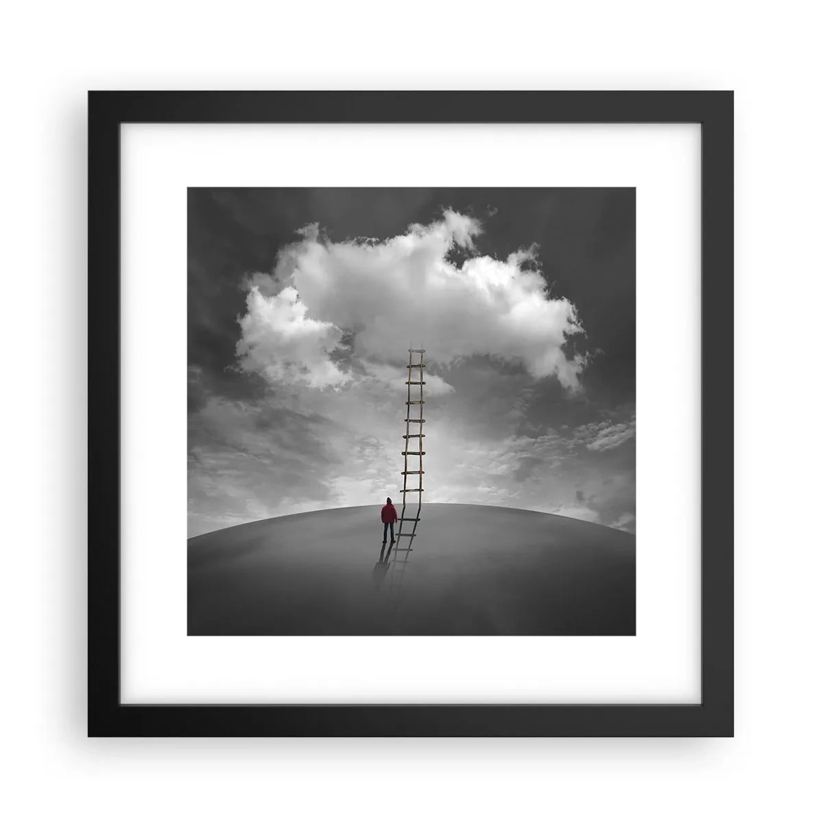 Affiche dans un cadre noir - Poster - Tout est possible - 30x30 cm