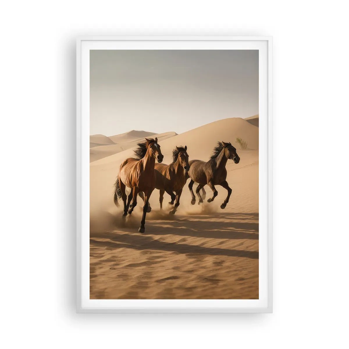 Affiche dans un cadre blanc - Poster - Libre comme le vent - 70x100 cm